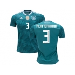 Germany #3 Plattenhardt Away Soccer Country Jersey