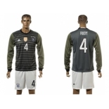 Germany #4 Rudy Away Long Sleeves Soccer Country Jersey