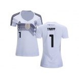 Women Germany #1 Trapp White Home Soccer Country Jersey