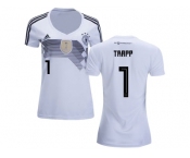 Women Germany #1 Trapp White Home Soccer Country Jersey