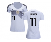 Women Germany #11 Werner White Home Soccer Country Jersey