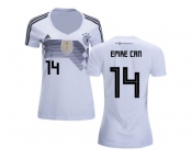 Women Germany #14 Emre Can White Home Soccer Country Jersey