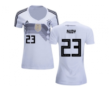 Women Germany #23 Rudy White Home Soccer Country Jersey