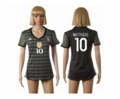 Women's Germany #10 Matthaus Away Soccer Country Jersey