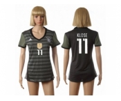 Women's Germany #11 Klose Away Soccer Country Jersey2