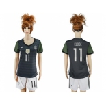 Women's Germany #11 Klose Away Soccer Country Jersey