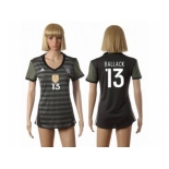 Women's Germany #13 Ballack Away Soccer Country Jersey