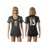 Women's Germany #13 Muller Away Soccer Country Jersey2