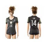 Women's Germany #14 Can Away Soccer Country Jersey1