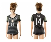 Women's Germany #14 Can Away Soccer Country Jersey1