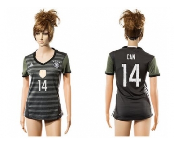 Women's Germany #14 Can Away Soccer Country Jersey1