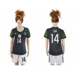 Women's Germany #14 Can Away Soccer Country Jersey