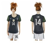 Women's Germany #14 Can Away Soccer Country Jersey