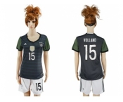 Women's Germany #15 Volland Away Soccer Country Jersey