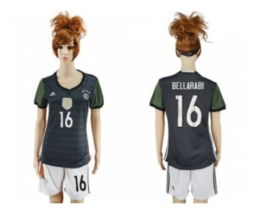 Women's Germany #16 Bellarabi Away Soccer Country Jersey