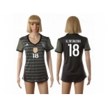 Women's Germany #18 Klinsmann Away Soccer Country Jersey