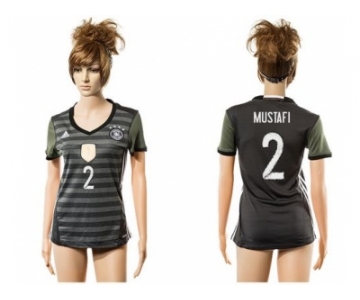 Women's Germany #2 Mustafi Away Soccer Country Jersey1