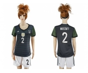 Women's Germany #2 Mustafi Away Soccer Country Jersey