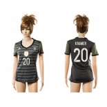 Women's Germany #20 Kramer Away Soccer Country Jersey1