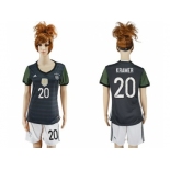 Women's Germany #20 Kramer Away Soccer Country Jersey