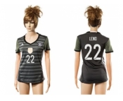 Women's Germany #22 Leno Away Soccer Country Jersey1