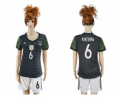 Women's Germany #6 Khedira Away Soccer Country Jersey