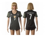 Women's Germany #7 Schweinsteiger Away Soccer Country Jersey2