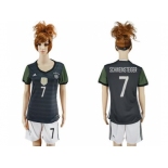 Women's Germany #7 Schweinsteiger Away Soccer Country Jersey