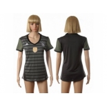 Women's Germany Blank Away Soccer Country Jersey2