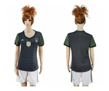 Women's Germany Blank Away Soccer Country Jersey