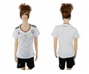 Women's Germany Blank White Home Soccer Country Jersey