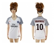 Women's Paris Saint-Germain #10 Ibrahimovic Sec Away Soccer Club Jersey