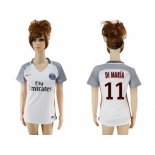 Women's Paris Saint-Germain #11 Di Maria Sec Away Soccer Club Jersey