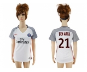 Women's Paris Saint-Germain #21 Ben Arfa Sec Away Soccer Club Jersey