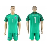 England #1 Forster Green Goalkeeper Soccer Country Jersey