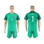 England #1 Hart Green Goalkeeper Soccer Country Jersey