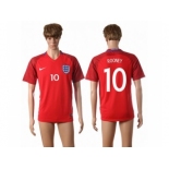 England #10 Wayne Rooney Away Soccer Country Jersey