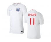 England #11 Lingard Home Thai Version Soccer Country Jersey