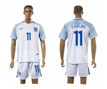 England #11 Sterling Home Soccer Country Jersey