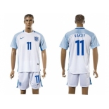 England #11 Vardy Home Soccer Country Jersey