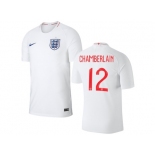 England #12 Chamberlain Home Thai Version Soccer Country Jersey