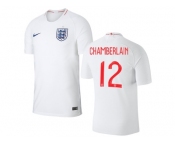 England #12 Chamberlain Home Thai Version Soccer Country Jersey