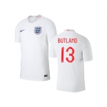 England #13 Butland Home Thai Version Soccer Country Jersey