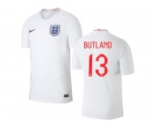 England #13 Butland Home Thai Version Soccer Country Jersey