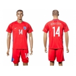 England #14 Walcott Away Soccer Country Jersey1