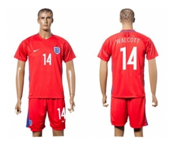 England #14 Walcott Away Soccer Country Jersey1