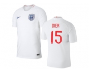 England #15 Dier Home Thai Version Soccer Country Jersey