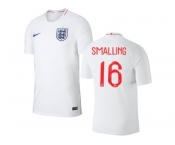 England #16 Smalling Home Thai Version Soccer Country Jersey