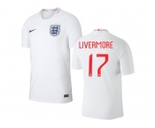 England #17 Livermore Home Thai Version Soccer Country Jersey