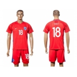 England #18 Dier Away Soccer Country Jersey